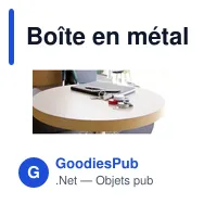 Boîte en métal personnalisable de bonbons à la menthe avec logo - Miniature 5