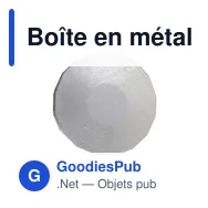 Boîte en métal personnalisable de bonbons à la menthe avec logo - Miniature 6