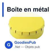 Boîte en métal personnalisable de bonbons à la menthe avec logo - Miniature 7