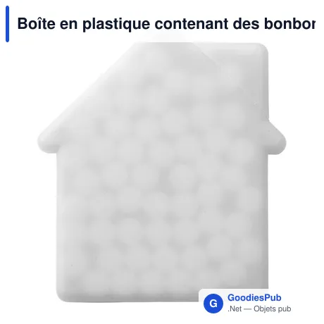 Boîte en plastique contenant des bonbons Jaya