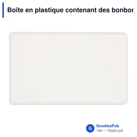Boîte en plastique contenant des bonbons Judith
