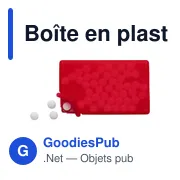 Boîte en plastique contenant des bonbons Judith - Miniature 7