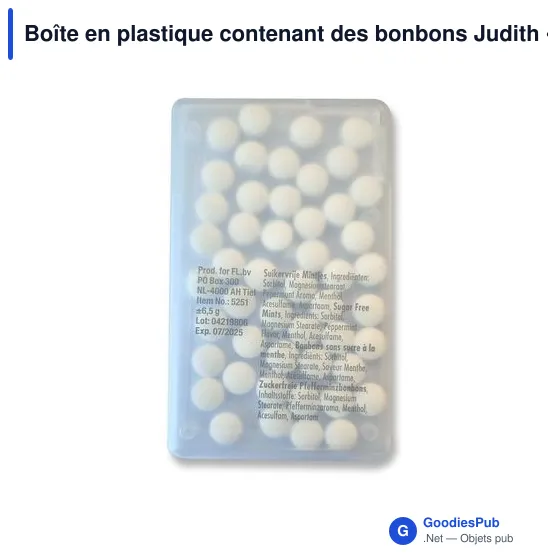Boîte en plastique contenant des bonbons Judith - Image 8