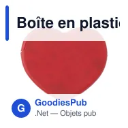 Boîte en plastique contenant des bonbons Marcia - Miniature 1