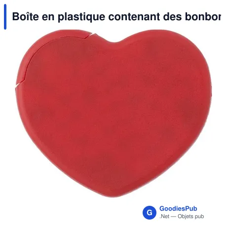 Boîte en plastique contenant des bonbons Marcia
