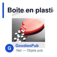 Boîte en plastique contenant des bonbons Marcia - Miniature 3