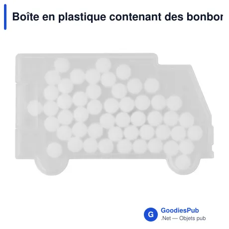 Boîte en plastique contenant des bonbons Richard