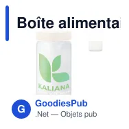 Boîte alimentaire personnalisable en verre et bambou avec logo - 1200 ml - Miniature 1