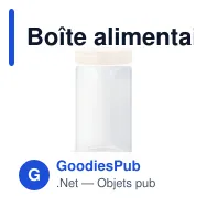 Boîte alimentaire personnalisable en verre et bambou avec logo - 1200 ml - Miniature 2