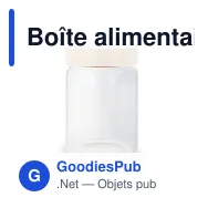 Boîte alimentaire personnalisable en verre et bambou avec logo - 900 ml - Miniature 2