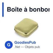 Boîte à bonbons menthe personnalisable en métal avec logo - Douze coloris - Miniature 3