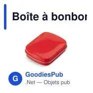 Boîte à bonbons menthe personnalisable en métal avec logo - Douze coloris - Miniature 6