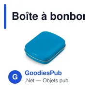 Boîte à bonbons menthe personnalisable en métal avec logo - Douze coloris - Miniature 7