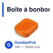 Boîte à bonbons menthe personnalisable en métal avec logo - Douze coloris - Miniature 8