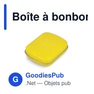 Boîte à bonbons menthe personnalisable en métal avec logo - Douze coloris - Miniature 10