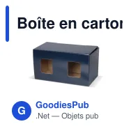 Boîte en carton pour 2 mugs avec fenêtre pour cadeau d'entreprise - Duo - Miniature 2