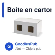 Boîte en carton pour 2 mugs avec fenêtre pour cadeau d'entreprise - Duo - Miniature 3