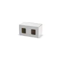 Variante Blanc - Boîte en carton pour 2 mugs avec fenêtre pour cadeau d'entreprise - Duo