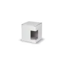 Variante Blanc - Boîte pour mug en carton 11 x 10 x 10 cm pour cadeau d'entreprise - Mug Box
