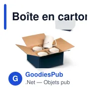 Boîte en carton bleu foncé 21 x 20,5 x 11,5 cm pour mugs - Mug Box - Miniature 1