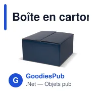 Boîte en carton bleu foncé 21 x 20,5 x 11,5 cm pour mugs - Mug Box - Miniature 2