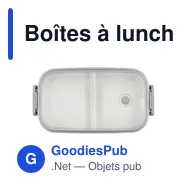 Boîtes à lunch personnalisables 2 pcs avec logo | Cash - Miniature 10