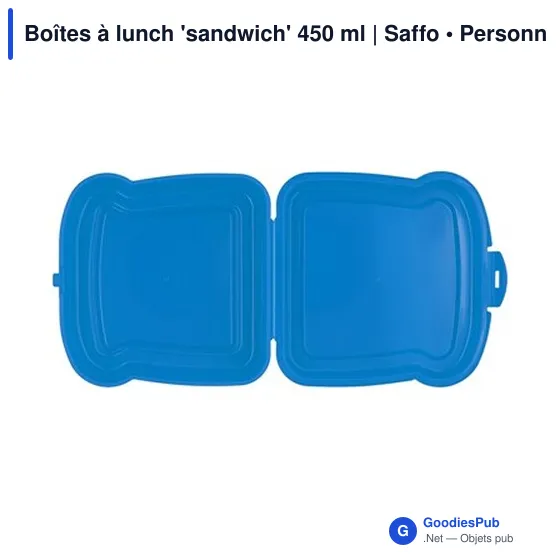 Boîte à lunch personnalisable 450 ml avec logo - Saffo - Image 2