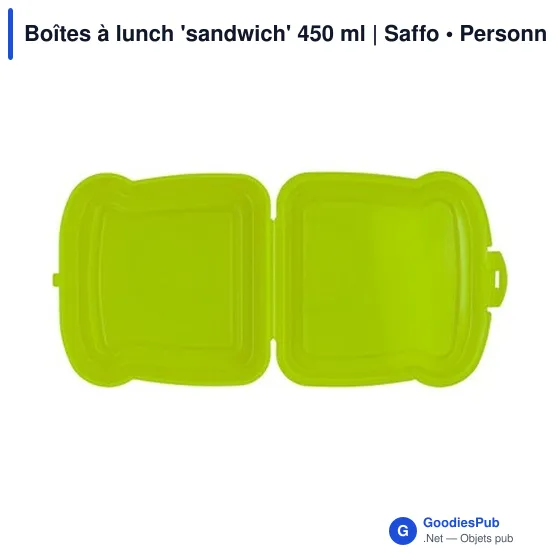Boîte à lunch personnalisable 450 ml avec logo - Saffo - Image 11