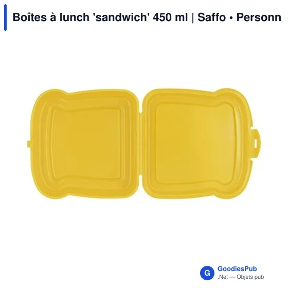 Boîte à lunch personnalisable 450 ml avec logo - Saffo - Image 5