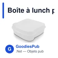 Boîte à lunch personnalisable 450 ml avec logo - Saffo - Miniature 7