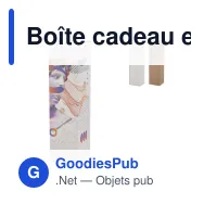 Boîte cadeau en carton pour grande bouteille pour cadeau d'entreprise - Large - Miniature 1