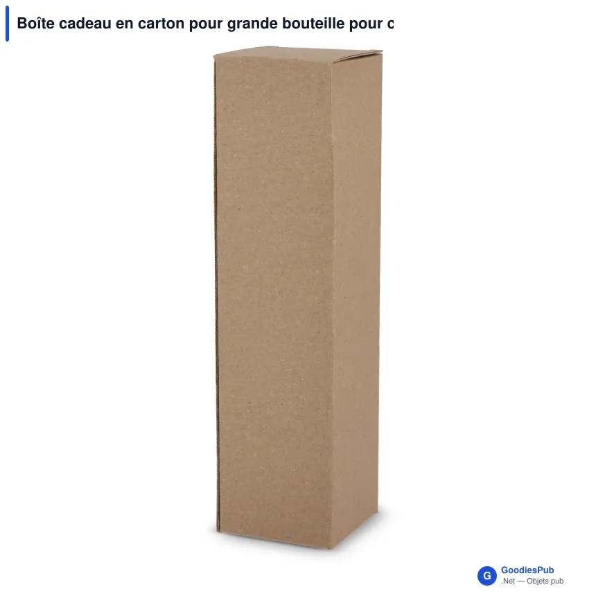 Boîte cadeau en carton pour grande bouteille pour cadeau d'entreprise - Large - Image 2