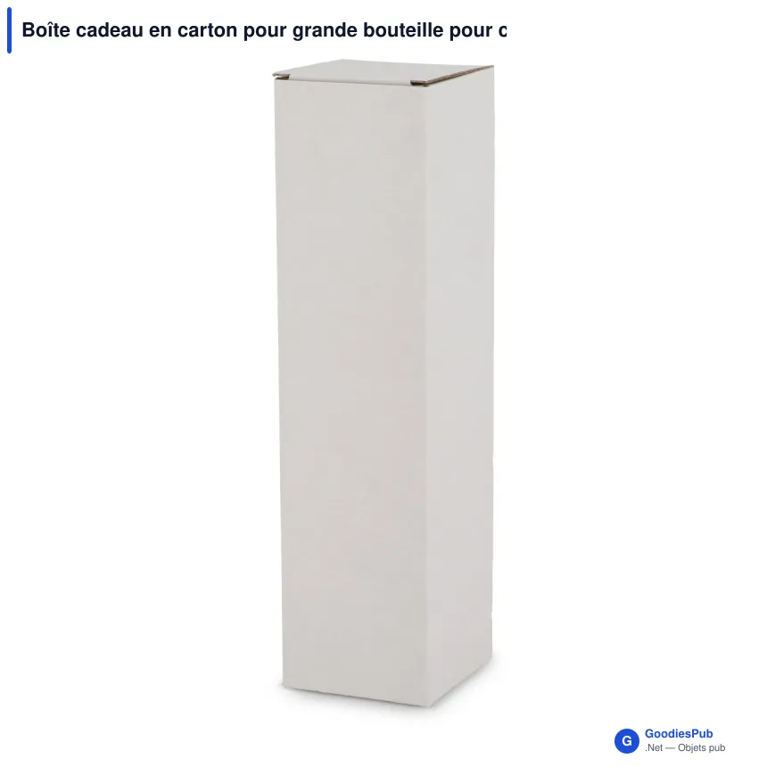 Boîte cadeau en carton pour grande bouteille pour cadeau d'entreprise - Large - Image 3