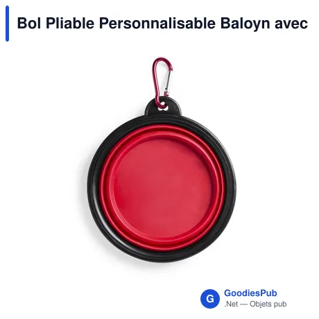 Bol Pliable Personnalisable Baloyn avec Logo pour Animaux