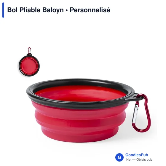 Bol Pliable Personnalisable Baloyn avec Logo pour Animaux - Image 11
