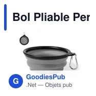 Bol Pliable Personnalisable Baloyn avec Logo pour Animaux - Miniature 12