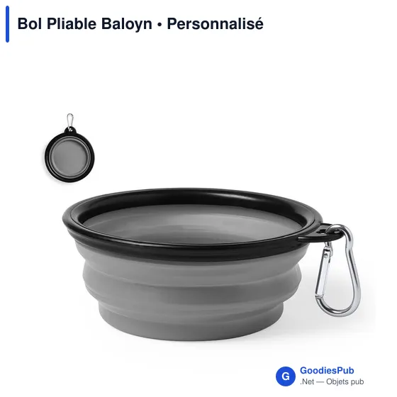 Bol Pliable Personnalisable Baloyn avec Logo pour Animaux - Image 12