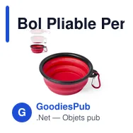 Bol Pliable Personnalisable Baloyn avec Logo pour Animaux - Miniature 3