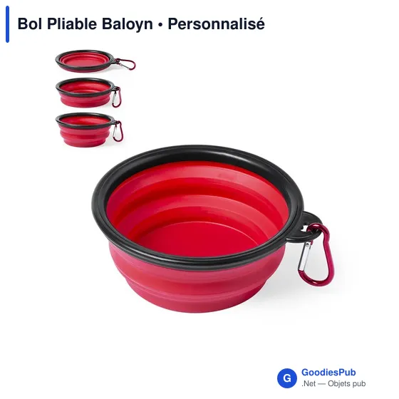 Bol Pliable Personnalisable Baloyn avec Logo pour Animaux - Image 3