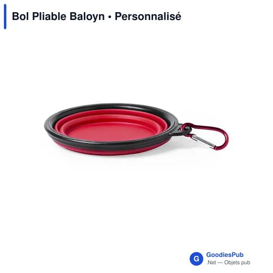 Bol Pliable Personnalisable Baloyn avec Logo pour Animaux - Image 4