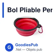 Bol Pliable Personnalisable Baloyn avec Logo pour Animaux - Miniature 7