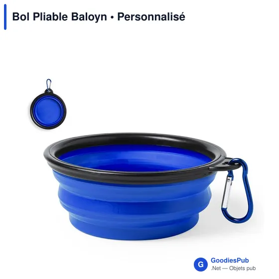 Bol Pliable Personnalisable Baloyn avec Logo pour Animaux - Image 8