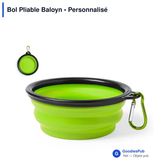 Bol Pliable Personnalisable Baloyn avec Logo pour Animaux - Image 10