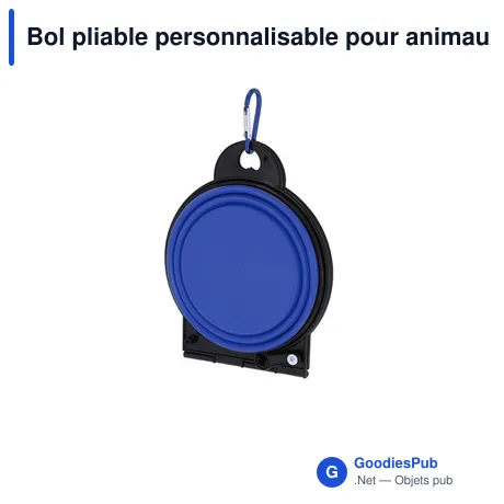 Bol pliable personnalisable pour animaux avec logo - Malking