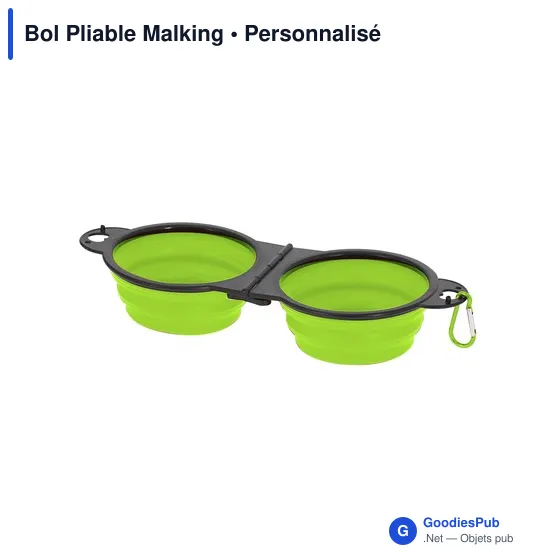 Bol pliable personnalisable pour animaux avec logo - Malking - Image 11