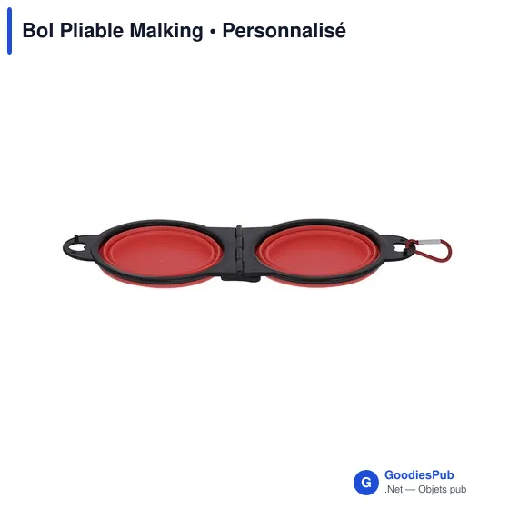 Bol pliable personnalisable pour animaux avec logo - Malking - Image 12