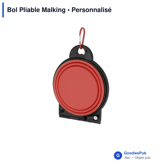 Bol pliable personnalisable pour animaux avec logo - Malking - Image 7