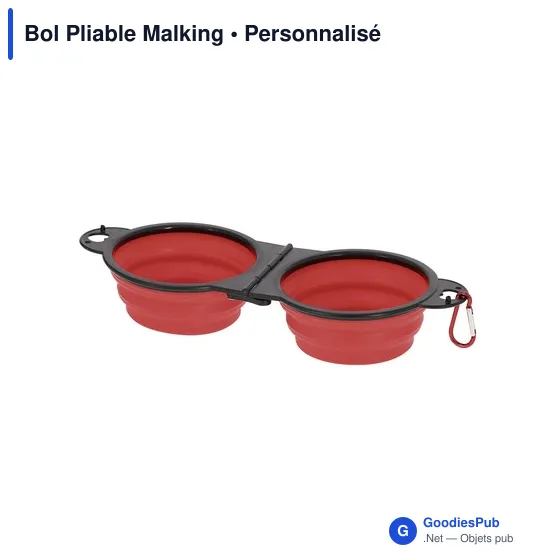Bol pliable personnalisable pour animaux avec logo - Malking - Image 9