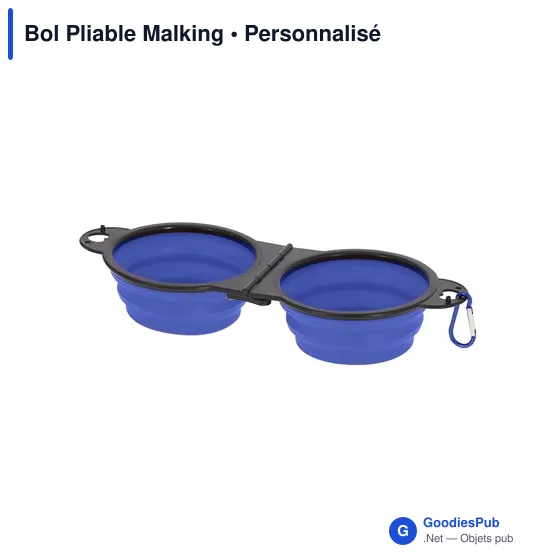 Bol pliable personnalisable pour animaux avec logo - Malking - Image 10