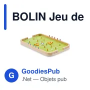 Jeu de football en bois personnalisable avec logo - BOLIN - Miniature 1